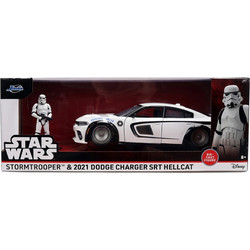 Jada Star Wars Stormtrooper & 2021 Dodge Charger SRT Hellcat Φιγούρα Δράσης για 8+ Ετών