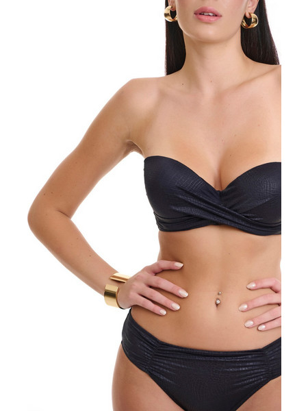 Club Neuf Bikini Top Strapless Μαύρο 605133