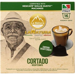 La Natura Lifestyle Κάψουλες Decafeine Cortado Decaf Συμβατές με Μηχανή Dolce Gusto 16τμχ