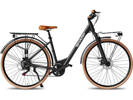 Sharp BK-DM022-EB Ηλεκτρικό Ποδήλατο Mountain 28" 250W με 6 Ταχύτητες και Δισκόφρενα Μαύρο