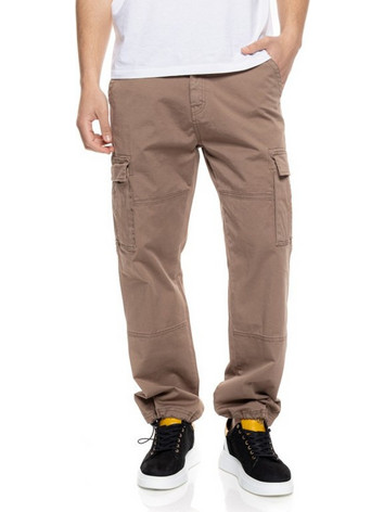 Splendid Ανδρικό Παντελόνι Cargo Joggers Ελαστικό Slim Εφαρμογή Μπεζ 55-241-002