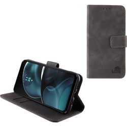 Lime Essential Wallet Θήκη Γκρι (Moto G14 XT2341-3)