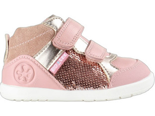 Biomecanics Παιδικά Sneakers Μποτάκια Ροζ Ασημί 261167-B193