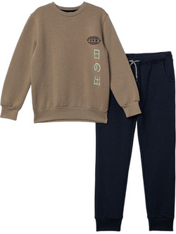 Funky Παιδικό Σετ Φόρμας Καφέ Navy Μπλε 227-117151-1