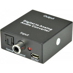 AvLink DAC7 Μετατροπέας Ήχου DAC Toslink Female to 2x RCA Female