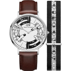 Daniel Wellington Ανδρικό Ρολόι με Καφέ Δερμάτινο Λουράκι DW00100735