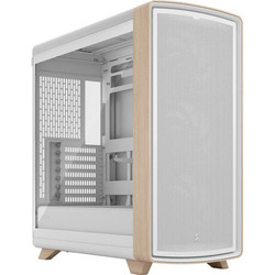 Fractal Design Summit Chalk TG Clear Tint Wood White Midi Tower Κουτί Υπολογιστή με Πλαϊνό Παράθυρο