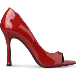 Envie Shoes Γυναικεία Πέδιλα Κόκκινα με Λεπτό Ψηλό Τακούνι E02-24721-30