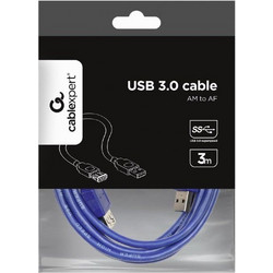 Gembird GM-USB3-EXT-2M Καλώδιο USB-A Male 3.0 to USB-A Female 1.8m Blue