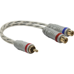 Earthquake Αντάπτορας Ήχου RCA Male to 2x RCA Female 20cm