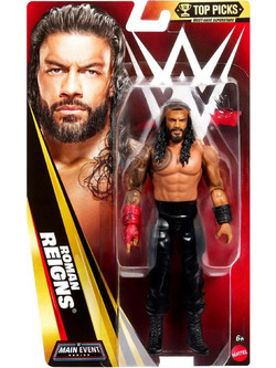 Mattel WWE Main Event Top Picks Roman Reigns Φιγούρα Δράσης για 6+ Ετών 18cm