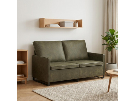 vidaXL Διθέσιος Καναπές Χακί 150x81x82cm 42040998