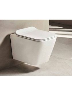 Tema SMA 2600 Καπάκι Λεκάνης Τετράγωνο Πλαστικό Slim Soft Close Λευκό 003-TEM-0024