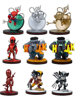 Marvel Q-Fig Mini Figures Assortment Σετ 10 Τεμάχια