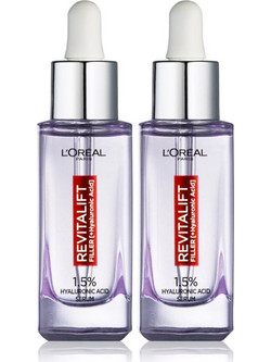 L'Oreal Paris Revitalift Filler Αντιγηραντικό Ενυδατικό Serum Προσώπου για Ανάπλαση & Σύσφιξη με Υαλουρονικό 2x30ml