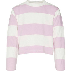 Vero Moda Γυναικείο Χειμερινό Crop Top Λευκό Ροζ 10302391