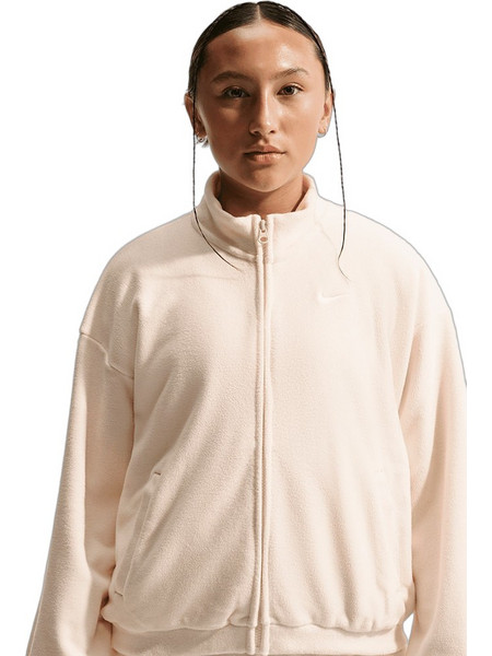Nike Παιδική Ζακέτα Fleece με Φερμουάρ Μπεζ IM4543-102