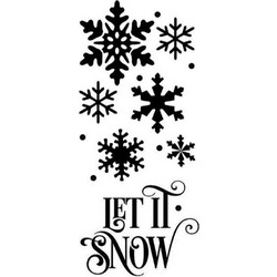 Stamperia Στένσιλ Σχέδια Let it Snow 12x25cm