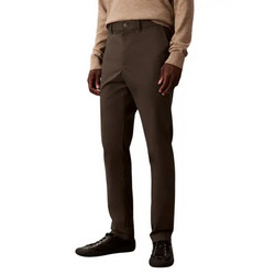 Calvin Klein Ανδρικό Παντελόνι Chino Ελαστικό Slim Εφαρμογή Καφέ LV04LD613G-PAR