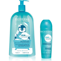Bioderma ABC Derm Mild Cleansing Foaming Gel 1lt + Bioderma ABC Derm Shampoo 200ml