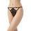 Minerva Γυναικείο Sexy String με Δαντέλα Μαύρο 90-88762-045