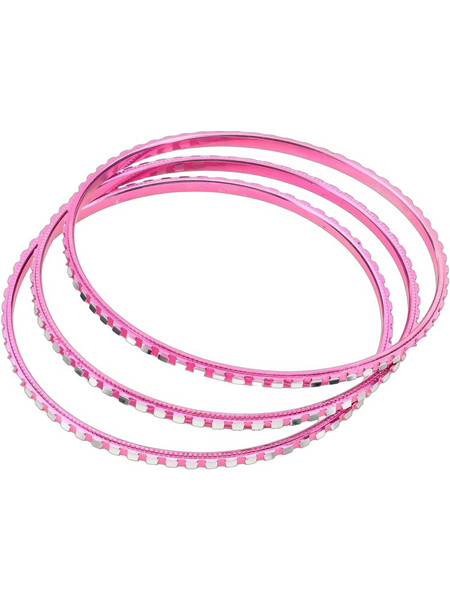 Novita Prism Sparkle Chic Σετ Γυναικεία Βραχιόλια Βέργες Φούξια 2075-3 3τμχ