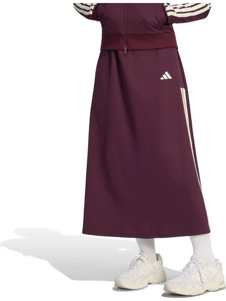 Adidas House Of Tiro Μίντι Φούστα Υφασμάτινη Ψηλόμεση Μπορντό KR2774