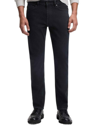 Hugo Boss Delaware Bo Ανδρικό Τζιν Παντελόνι Ελαστικό Slim Εφαρμογή Navy Μπλε 50569140-404