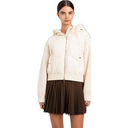 TWINSET Γυναικείο Μπουφάν Χειμωνιάτικο Puffer Μακρύ Εκρού 262TP2491-00059