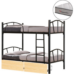 B2BMarkt Floor Παιδικό Κρεβάτι Κουκέτα Μονό με Στρώμα 90x190cm με Αποθηκευτικό Χώρο 9995425