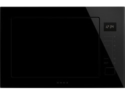 Smeg FMI225BI Εντοιχιζόμενος Φούρνος Μικροκυμάτων με Grill 25lt Μαύρος