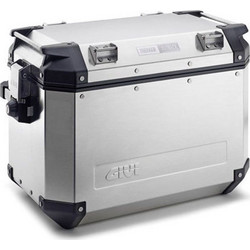 Givi Trekker Outback OBKN48AR Πλαϊνή Βαλίτσα Μηχανής Αλουμινίου Monokey 48lt Ασημί