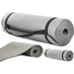 Extralink Στρώμα Γυμναστικής Yoga / Pilates Γκρι με Ιμάντα Μεταφοράς 180x60x1cm