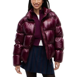 Tommy Jeans Γυναικείο Μπουφάν Χειμωνιάτικο Puffer Μακρύ Μπορντό DW0DW23423-V11