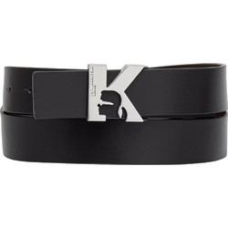 Karl Lagerfeld Ανδρική Ζώνη Δερμάτινη Μαύρη B3M33076-999