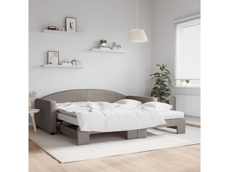 vidaXL Τριθέσιος Καναπές Κρεβάτι Ταμπά 223x110x75cm 3197214