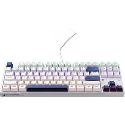 Machenike K500B-B87 Μηχανικό Gaming Πληκτρολόγιο 60% με Custom Red Διακόπτες RGB White