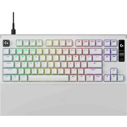Logitech G Pro X2 Rapid Μηχανικό Gaming Πληκτρολόγιο TenKeyLess με Gateron KS-20 Magnetic Analog Διακόπτες RGB White