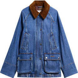 Barbour Γυναικείο Μπουφάν Τζιν Μακρύ Μπλε LCA0426