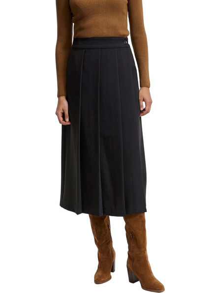 La Redoute Collections Μίντι Φούστα Κρουαζέ Μαύρη