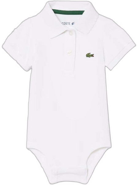 Lacoste Φορμάκι Κοντομάνικo για Αγόρι Λευκό 35W0912-001