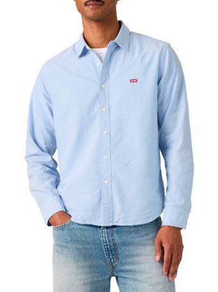 Levi's Ανδρικό Πουκάμισο Βαμβακερό Μακρυμάνικο Κανονική Γραμμή Overshirt Γαλάζιο 0086A-0002