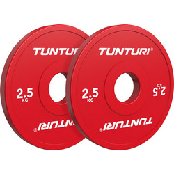 Tunturi Platinum Fractional Σετ Δίσκοι Ολυμπιακού Τύπου Rubber Cover 2x2.5kg Φ50mm