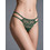 Milena By Paris Γυναικείο Sexy String με Δαντέλα Πράσινο 6990