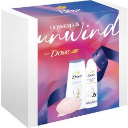 Dove Dove Advanced Care Invisible Dry Deodorant Spray 150ml + Care Antistress Shower Gel 225ml + Pink Soap 90gr