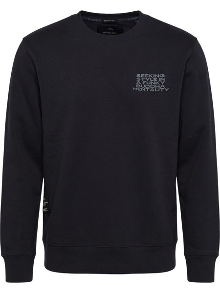 Funky Buddha Ανδρικό Φούτερ Μαύρο FBM014-033-06