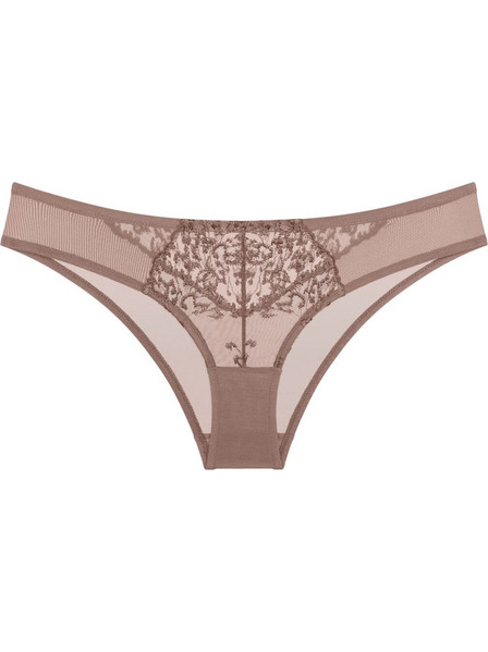 Triumph Amourette Berry Γυναικείο Brazil με Δαντέλα Καφέ 10229174-00ZE