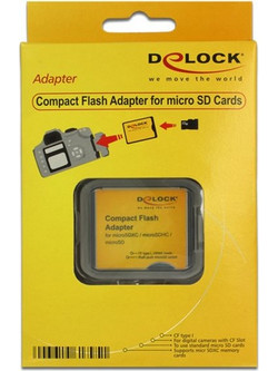 Delock Compact Flash Adapter for Micro SD Memory Cards (61795)