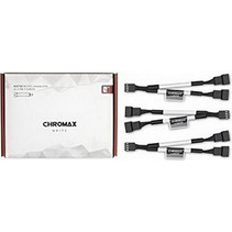 NOCTUA NA SYC1 CHROMAX WHITE, Y CABLE FOR OPERATING AT A TERMINAL 2 FANS IN THE CASE PC 1X 4-PIN FAN PWM MALE TO 2 X 4-PIN FAN PWM FEMALE WHITE, 3 PIECE
