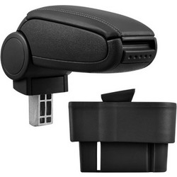 Armrest OPEL CORSA D 2006 - 2014 synthetic leather BLACK